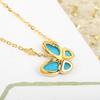 New Hot Brand Vintage Necklace Luxury Jewelry for Women Zircon Turquoise Anniversary Gifts Fashion Pure 925 Sliver Necklace