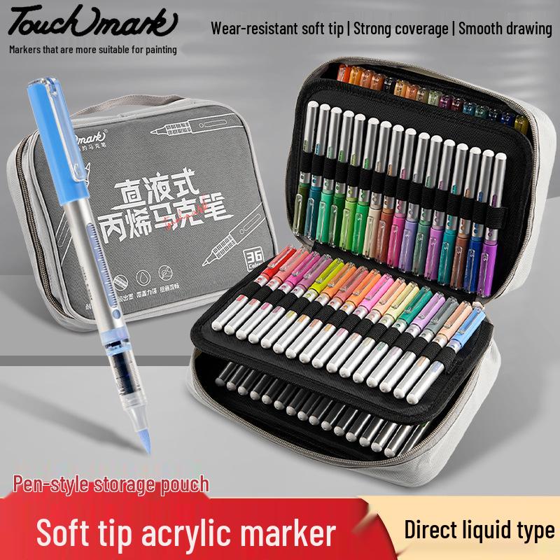 Soft Tip Acrylic Marker Pen Set for Kids' Art - Stackable, 60 or 80 Colors