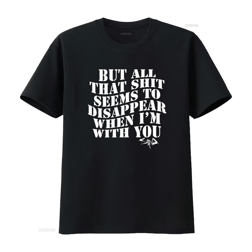 2023 Adult Staind Rock Band Merch Black T Shirt Its Been Awhile Song Lyrics Quote Tour Concert Aaron Lewis Acoustic Vintage
