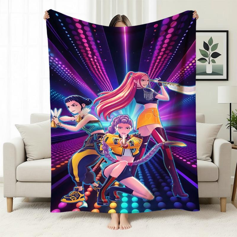 Kpop Witchers Witchers Peripheral Blankets Blankets Flannel Nap Blankets Blankets Printed Office Sofa Blankets