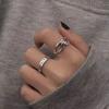 Cold Wind Ring Female Simple Niche Design Opening Adjustable Personality Index Finger Ring Male