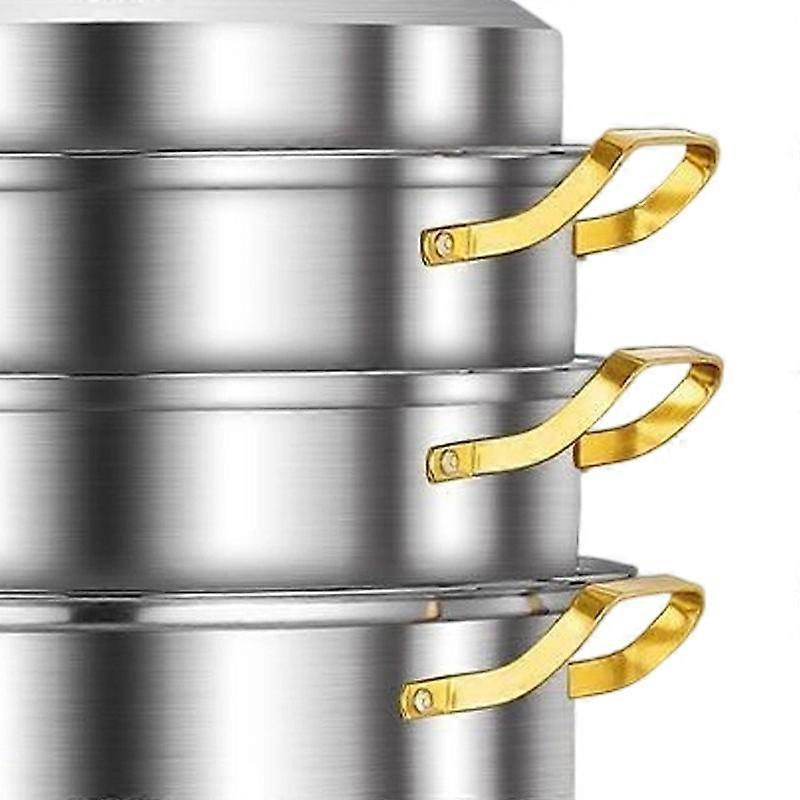 316L Stainless Steel Multi-Layer Steamer Pot for Induction Cookers