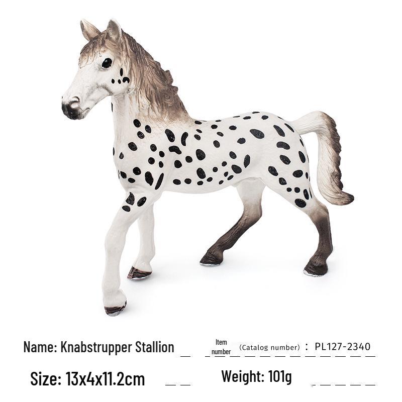 Wildpferd & Pferd Figurenset für das kognitive Spiel von Kindern