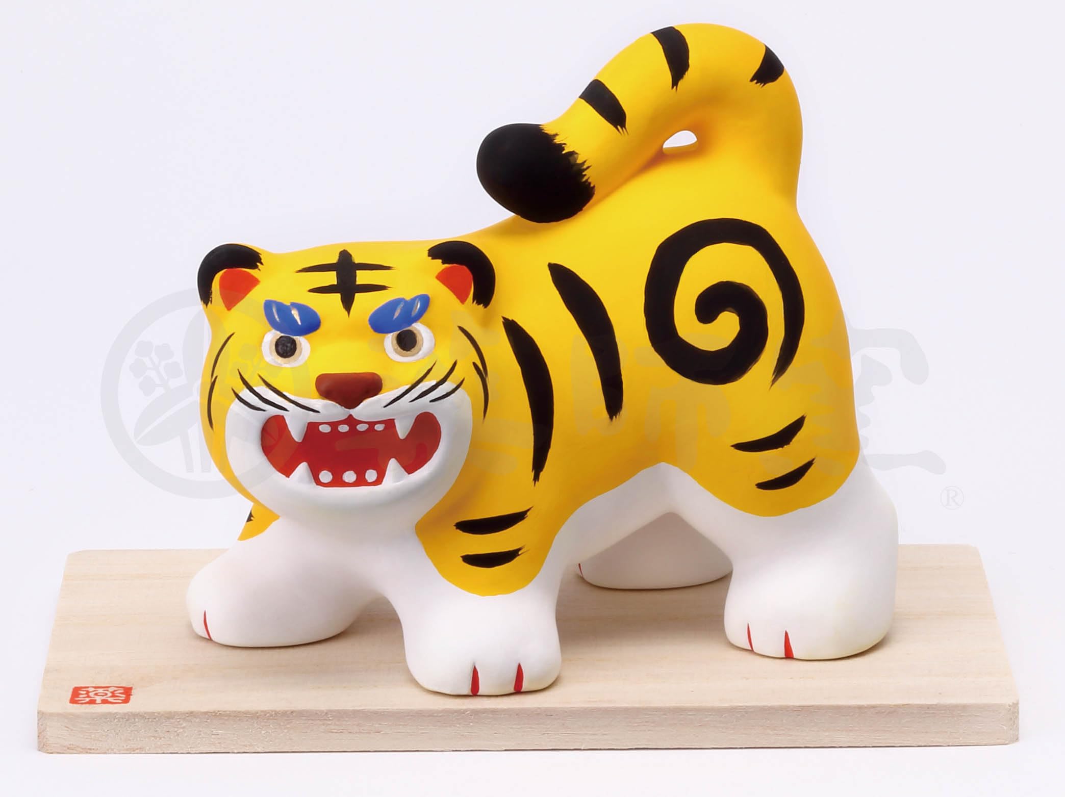 

Yakushi Kiln May Made in Compact Mini Nishikisai Tiger Ornament Doll, Japan, Boys Day, Ceramic,