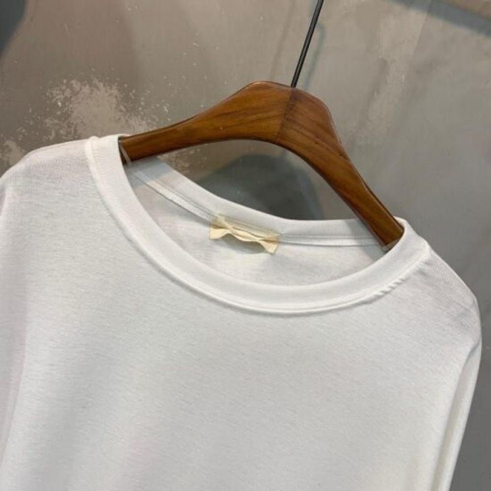 C S In The Room baSiC Round Hem Long Sleeve T ShirT 2ColorS