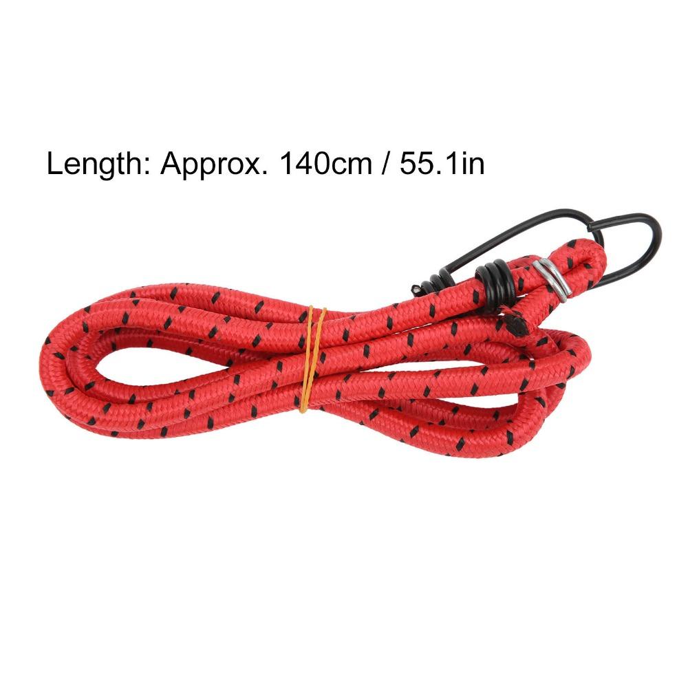 4 Pack Rubber Bungee Cords with Hooks High Elasticity Elastic Cord 140cm Heavy Duty Elastic Straps Travel and Moving Packing