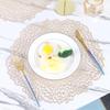 38cm Table Placemat Leaf Round Placemats Hollow Pvc Wheat Anti Scalding Heat Resistant Restaurant Insulation Mats Decor Doily