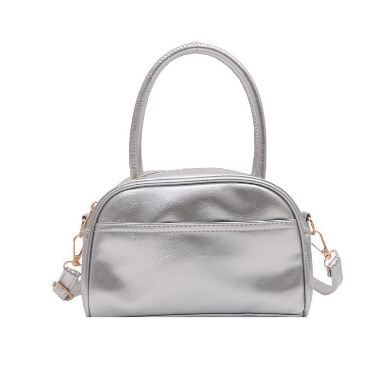 

Женская простая сумка через плечо Модная сумочка Женская изысканная сумка на плечо Сумка-мессенджер серебряный