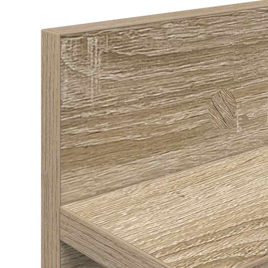 Wall Mounted Nightstand Sonoma Oak 80 x 10.5 x 18 cm
