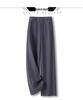 Women's Gray High-Waisted Wide-Leg Pants - Versatile Spring/Autumn 2025 Fashion