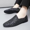 Fashion Business Casual Shoes Men's Leather Loafers Slip-On Dress Shoes for Men Comfortable Office Walking Shoes New Classic Penny Flats