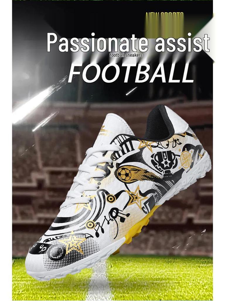 Children's Professional Football Training Shoes with Long Spikes for Boys and Girls - Medium and Large Sizes