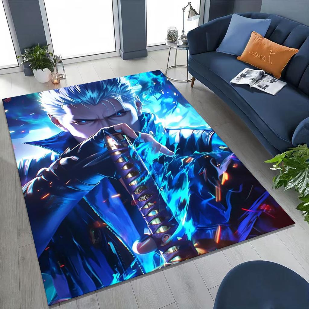 3D D-Devil May Cry DMC Games Vergil Dante Tapijt voor Slaapkamer Woonkamer Bank Huis Deurmat Decor, Groot Kinderspeel Antislip Vloermat