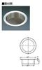 Sugatsune Kogyo Lamp Brand Stainless Steel Waste Bin Inlet AN-LH Type (without lid) AN-LH001-HL
