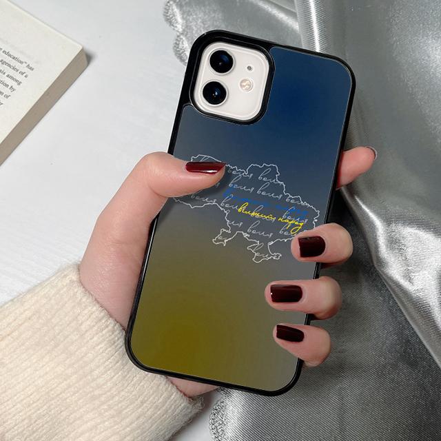 U-kraine Flag Phone Case for iPhone 17 Air 16 15 14 12 13 PLUS 11 PRO MAX Back Cover Fundas