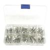 100pcs Dental Prophy Brushes Polishing Polisher Rubber Cup Disposable Latch Type Colorful Buff Nylon Bristles Brush