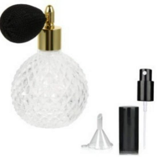 Glass Perfume Bottles with Spray Nozzle and Screw Cap for Niche Cosmetics