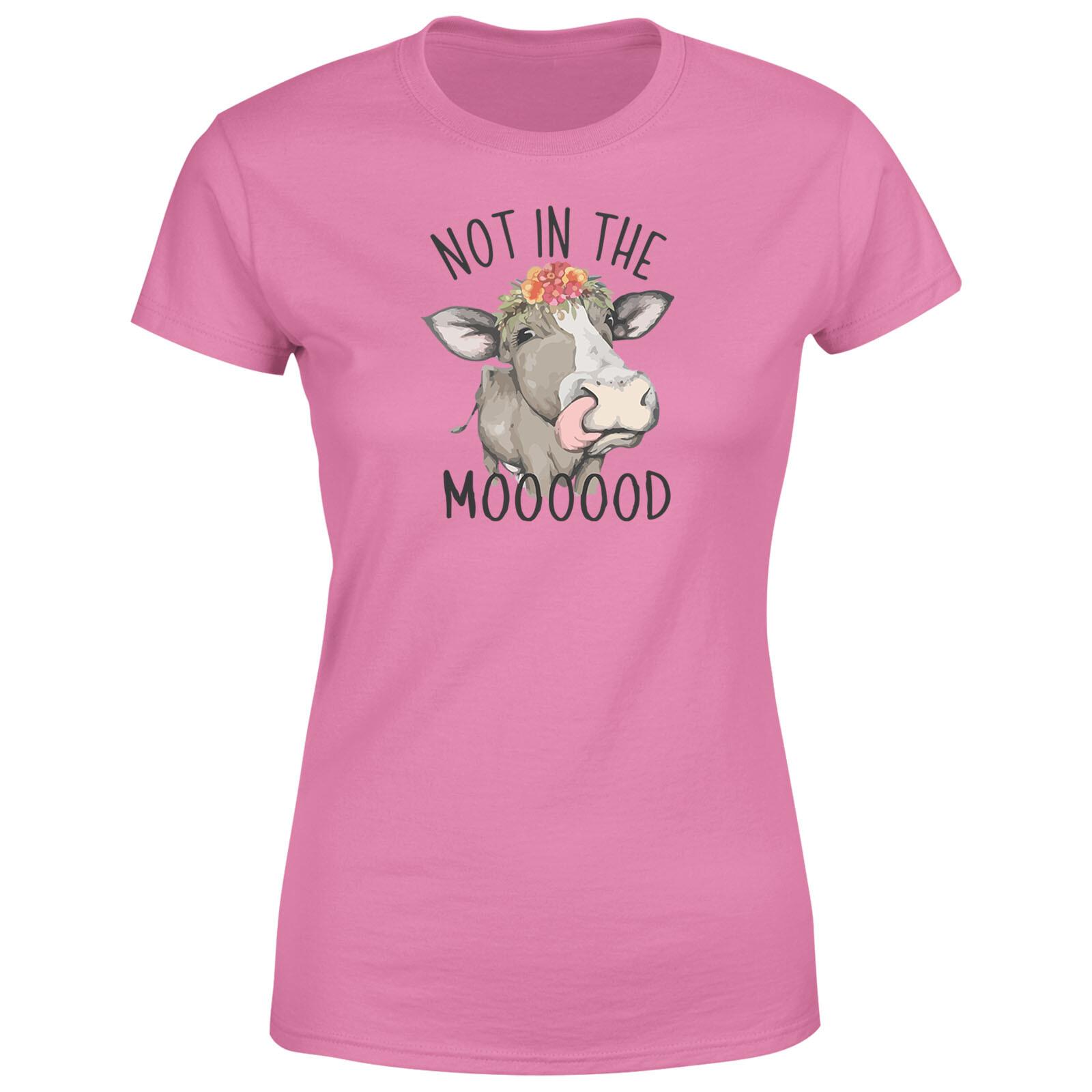 Not In The Moooood Womens T Shirt Mens Womens Tees Top Funny Cow Sarcastic Gaphic Ladies Tee 3XL