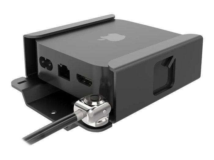 Support de sécurité - Compulocks - Apple TV 4K (3ème génération) - Aluminium - Noir - Ventilé