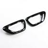 For 2014-17 Jeep Grand Cherokee Front Fog Light Covers Fog Lamp Frame Trim Black