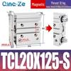 Kompaktowy pneumatyczny wielotłoczkowy cylinder trójosiowy TCL (12/16/20/10-100S)