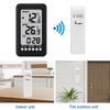 Electronic Meter Sensor Digital Indoor Room Thermometer Clock Temperature Tester  Refrigerators