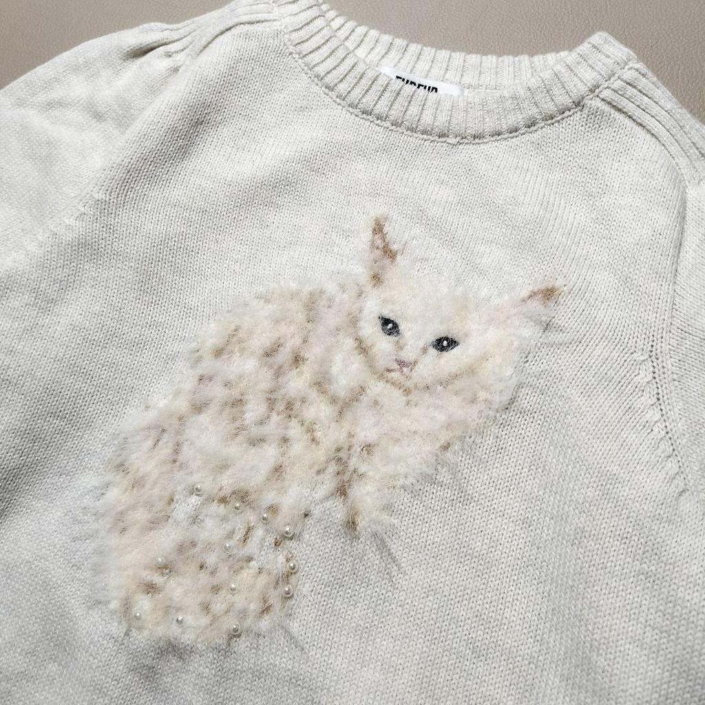 [USED] Excellent Condition FURFUR Collaboration "Ru" Jacquard Knit Cat