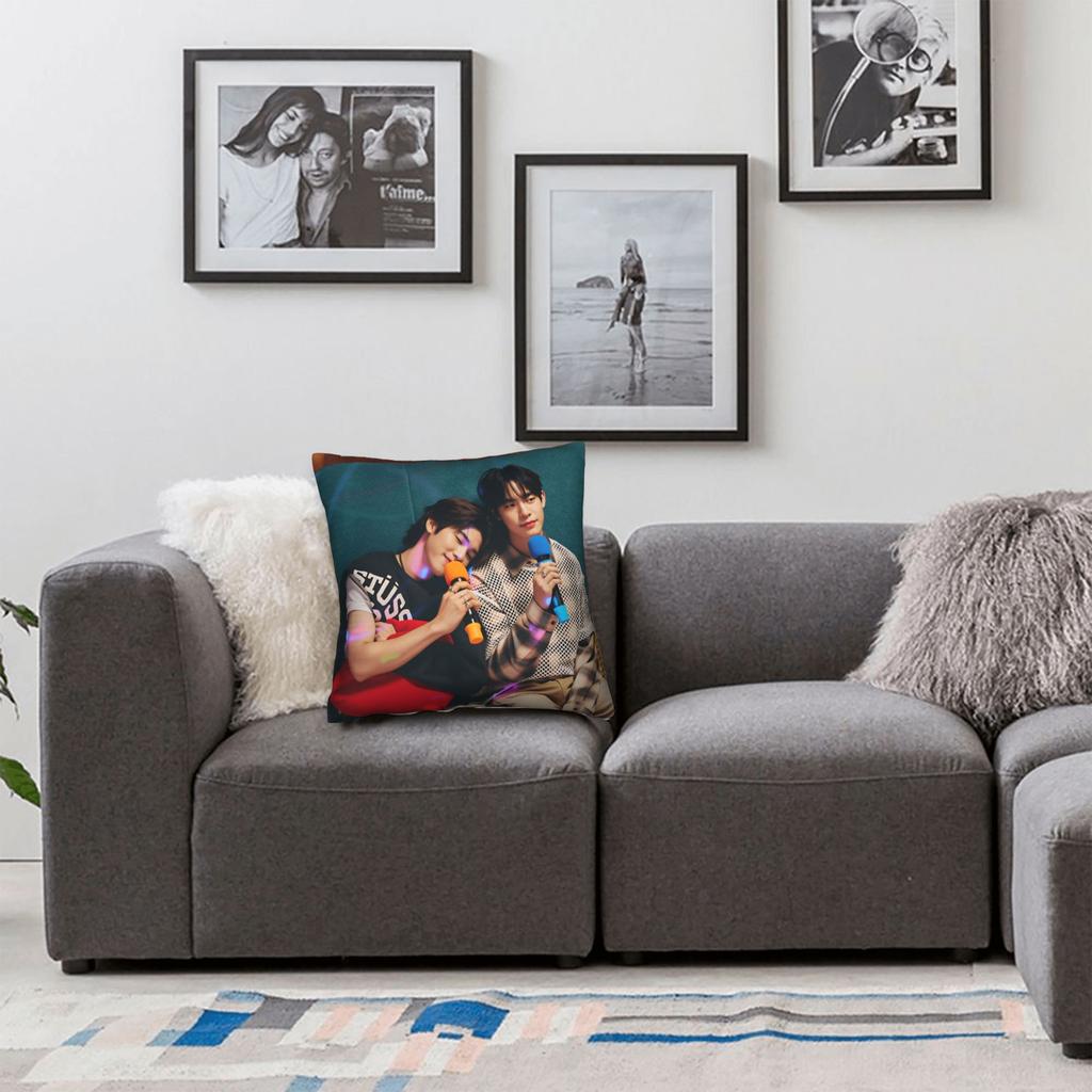 Thai Bl Duang With You Pillowcases Porteetee Vintage Pillow Case For Sofa Home Decor Comfy Pillow Cover