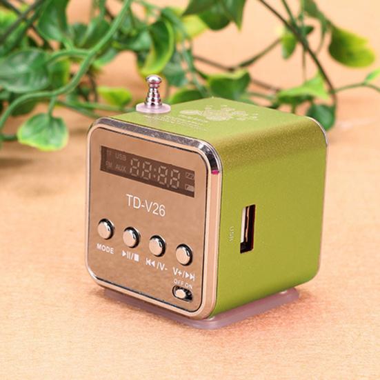 Bluetooth-compatible Mini Speaker Wireless Music Player Digital Display Stereo Sound Rechargeable Portable FM Radio Speaker