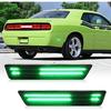 Dynamic Scan White LED Side Marker Lights For 2011-2014 Dodge Charger | 2008-2014 Dodge Challenger, Upgraded Dual Row Sequential Rear Bumper Signal