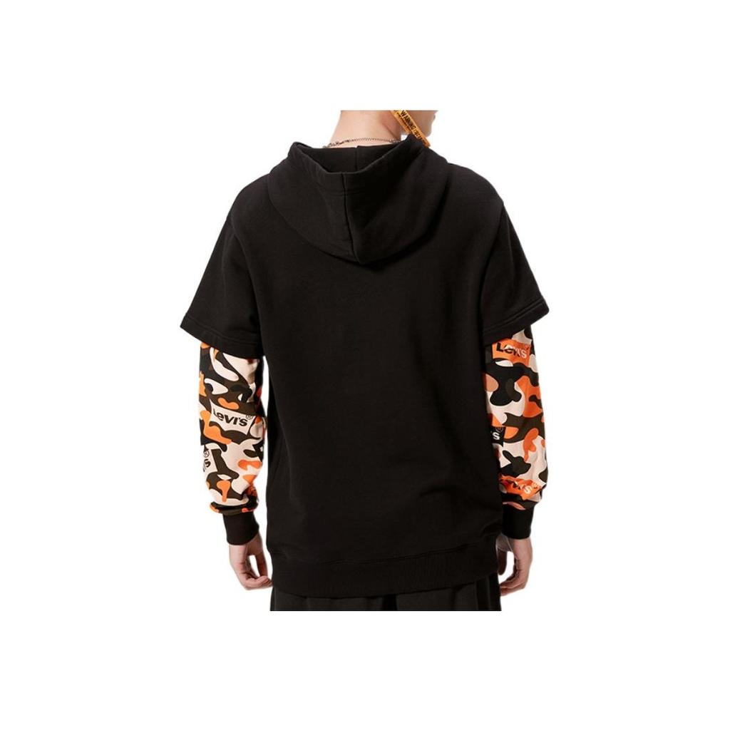 Levis FW22 Camouflage Print Hoodie Men Hoodies Black A5186-0000