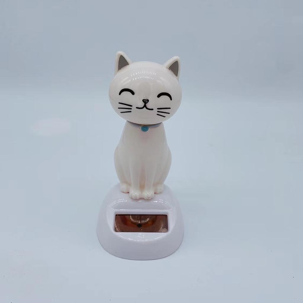Car Cat Solar Powered Dancing Toys, Cute Solar Powered Swinging Cats Dashboard Decoration, Cats Figurine Statue Swinging Car Dashboard
