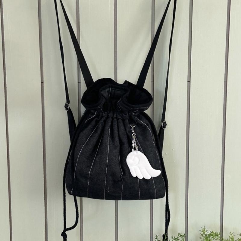 Angel Wing Keychain With Star Charm Soft Plush Materials For Bag Purse Accessories Keyring Accessory