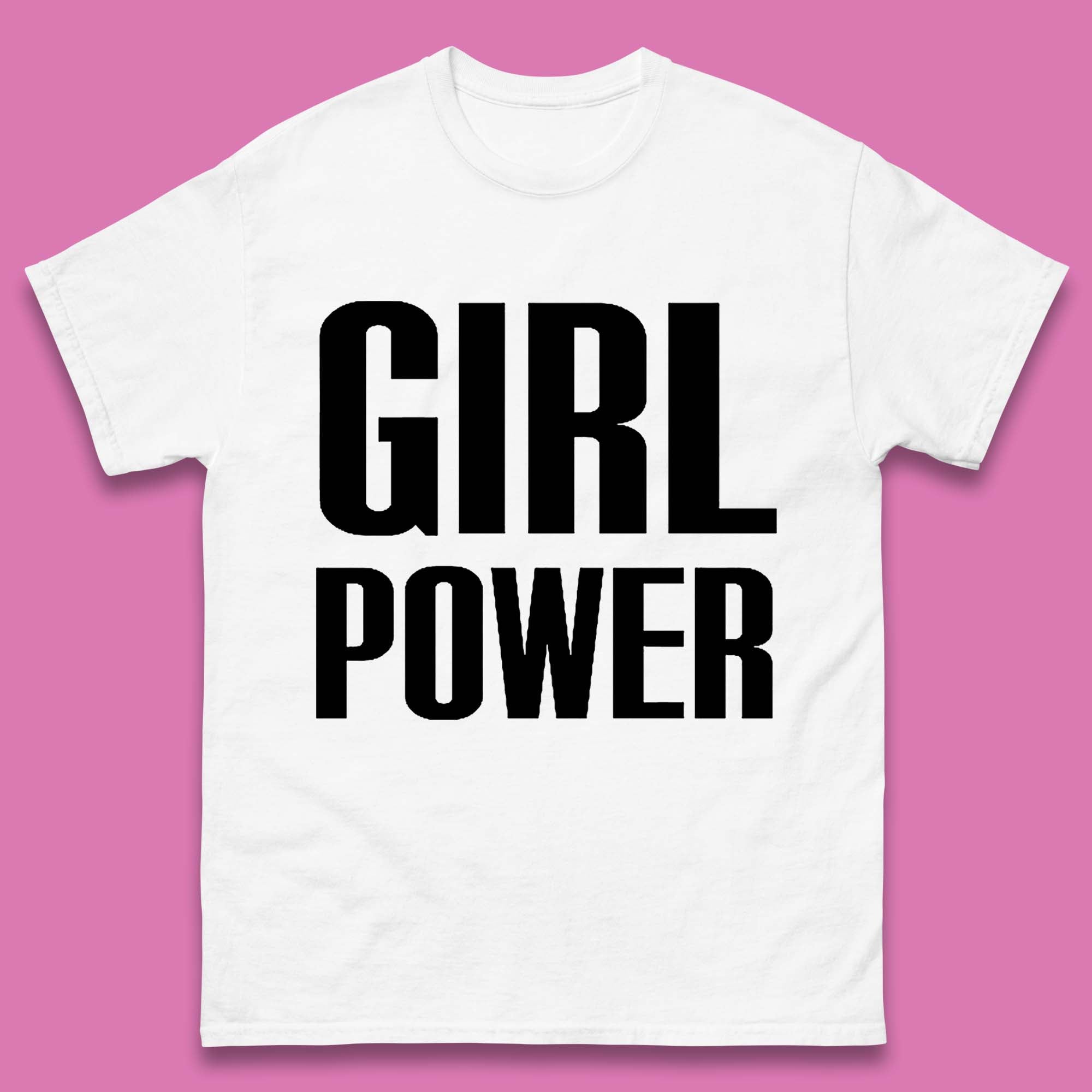Girl Power Mens T Shirt Womens Tops Tees XL
