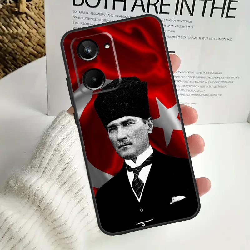 

Turkey Mustafa Kemal Ataturk For Realme GT6 GT7 15 Pro 10 11 12 13 14 Pro Plus C55 C71 C75 C67 C63 C61 C53 C35 C65 Case Realme C25 C25s