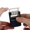 DIY Handle Account Date Stamps Stamping Automatic Ink Return Mini Self-Inking Stamps for Office Supplies Date Wheel Stamp