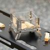 Mini Outdoor Wood Burning Stove Stainless Steel Camping Hiking Survival