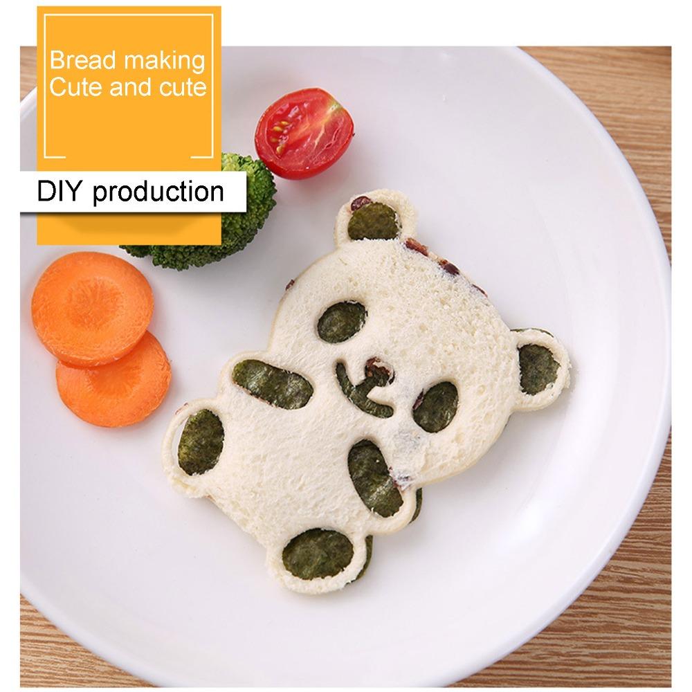 Food Grade Silicone Rice Ball Mold Cute Panda Shape ABS Onigiri Maker Easy Release Hand Press Sushi Maker Mold Party Picnic