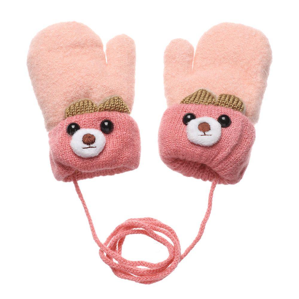 New Hot Baby Newborn Boys Girls Kids Gloves Thick Warm Knitted Mittens Cute Cartoon