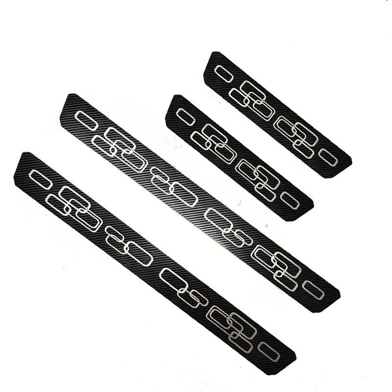 Ultra-Thin Door Sill Scuff Plates for Peugeot Citroen C3/C4/C5/C6 Welcome Pedals