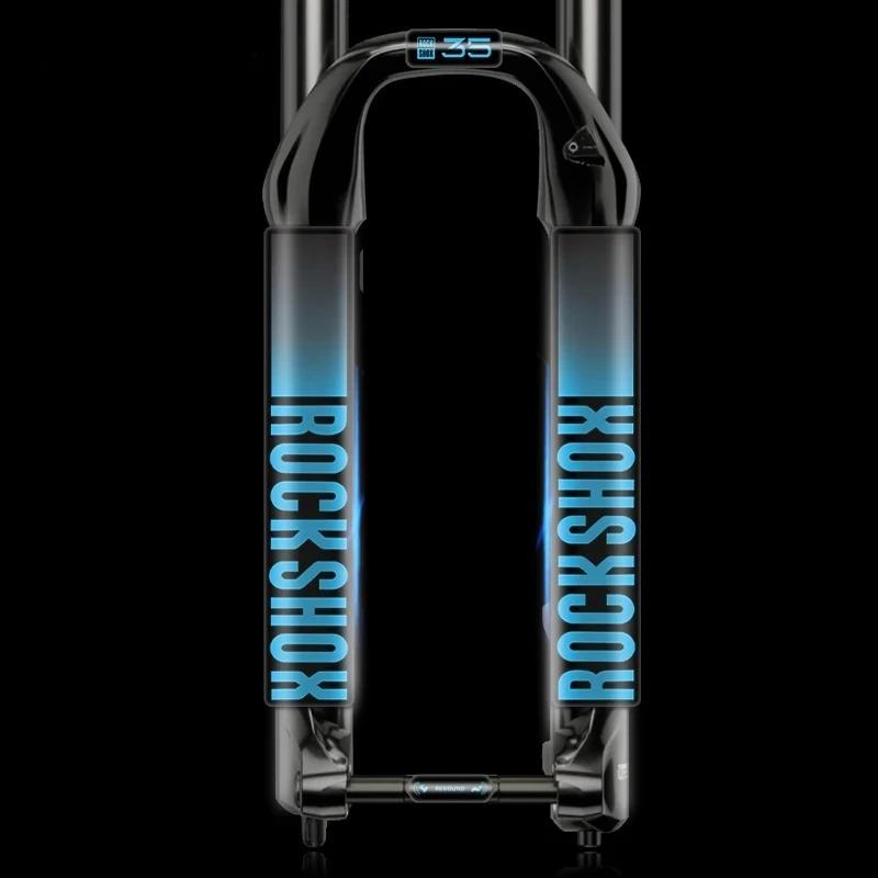 Adesivo Forcella Anteriore RockShox XC35, Decalcomania in Vinile Multicolore, Decorazione Impermeabile Antigraffio per Ammortizzatore Mountain Bike MTB