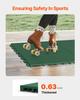 Gym Flooring Set 8 PCS Interlocking PP Puzzle Tiles Green