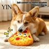 Durable Plush Dog Toys Crinkle Chew Toy, Food Shape Interactive Hamburger Pizza Hot Safe Fabric Teething Design, Toy for Small And Medium Dogs Squeaky
