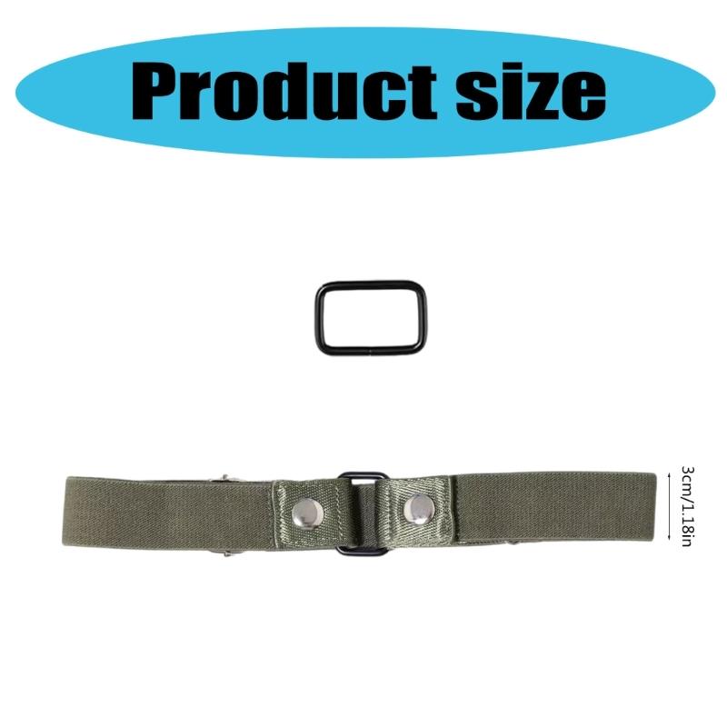 Practical Belt Snap Fastener Elastic Belt Slim Shaping Girdle Belt Adjustable Waist Belt Jeans Waiststrap for All Age