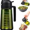 Scale Oil Spray Pot, Dual-purpose Spray and Pour, 2-in-1 Printable Soy Sauce and Vinegar Bottle, Kitchen Oil Spray and Packaging Pot