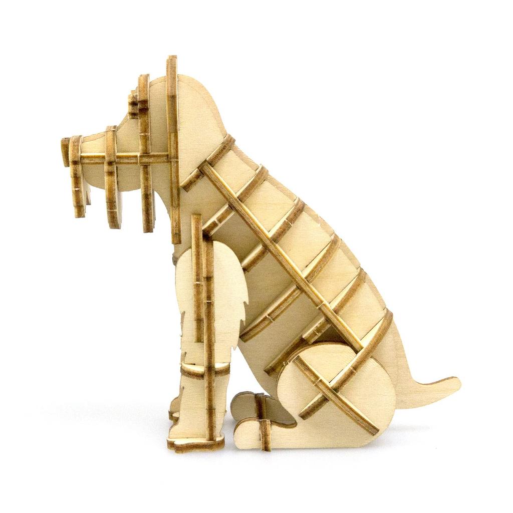 Miniature Schnauzer 3D Wooden Puzzle DIY Craft Kit for Kids and Adults Educational Toy for Boys and Girls 3D Artwork and a Great Gift for Adults