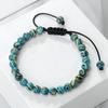 4 6 8mm Malachite Beaded Bracelet Natural Stone Green Blue Braided Bangles Handmade Healing Bracelets Jewelry Gifts for Friends
