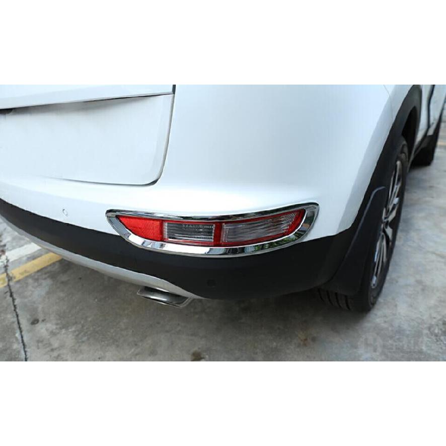 For Kia Sportage KX5 17-18-19 Glossy Chrome Rear Fog Light Eyelid Molding Trim