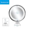 1W LED Licht Make-up Schminkspiegel Kabellos Tragbarer Schminkspiegel 10x Vergrößerung Kosmetik Schönheit Badezimmer Dusche Runde Spiegel