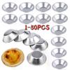 Aluminum Portuguese Style Egg Tart Cupcake Mould Fruit Cake Die Mold Small Baking Tool Pasteis De Nata Oven Bake Round